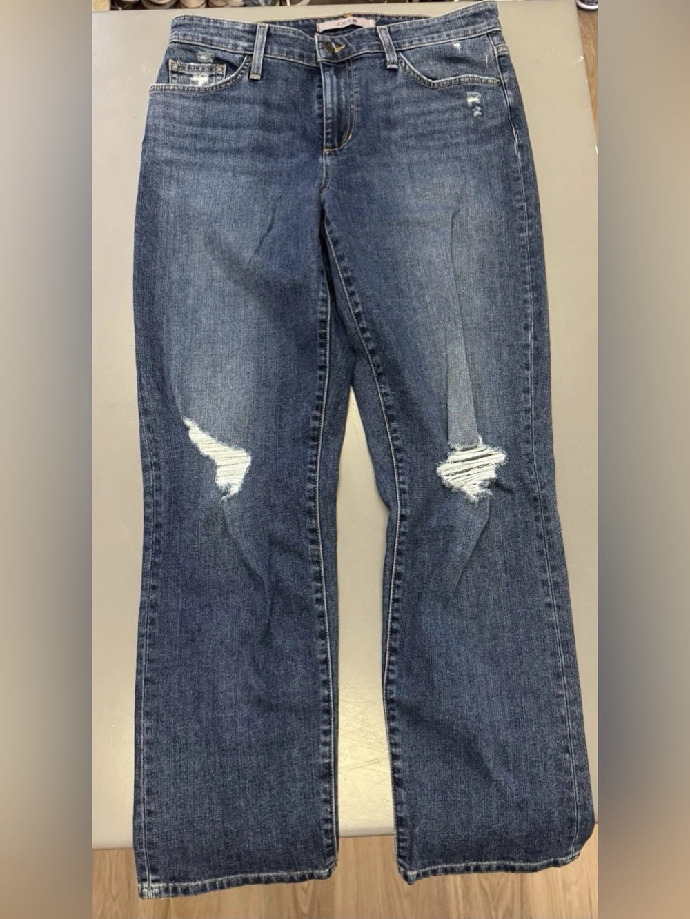 Joe's Jeans Distressed Skinny Blue Denim